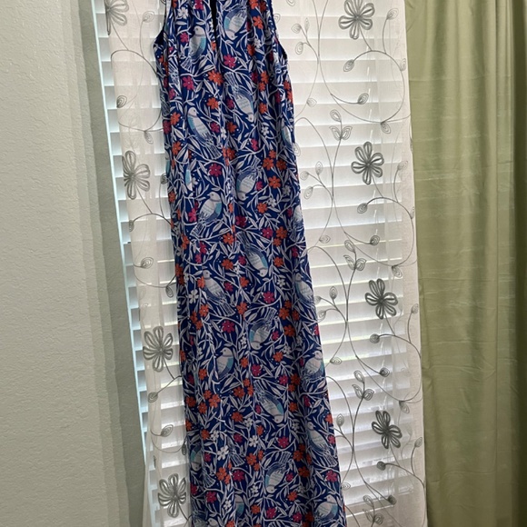 Nice blue dress with little birds - Picture 3 of 4